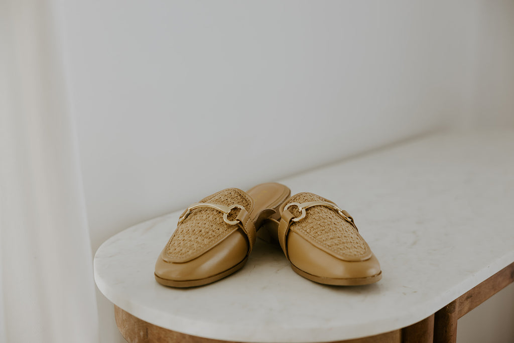 Woven Slide - Tan