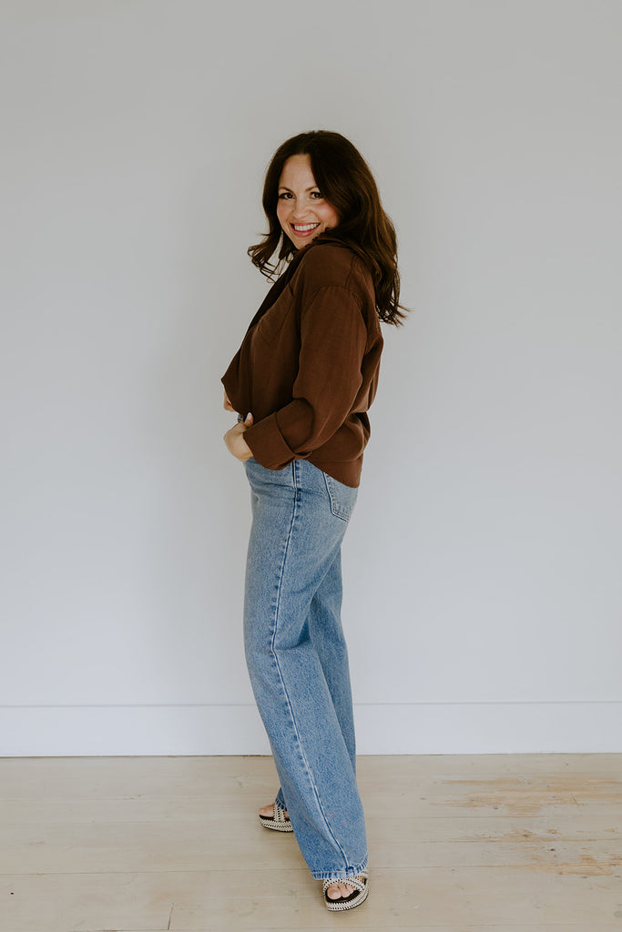 Classic Button Up - Cocoa