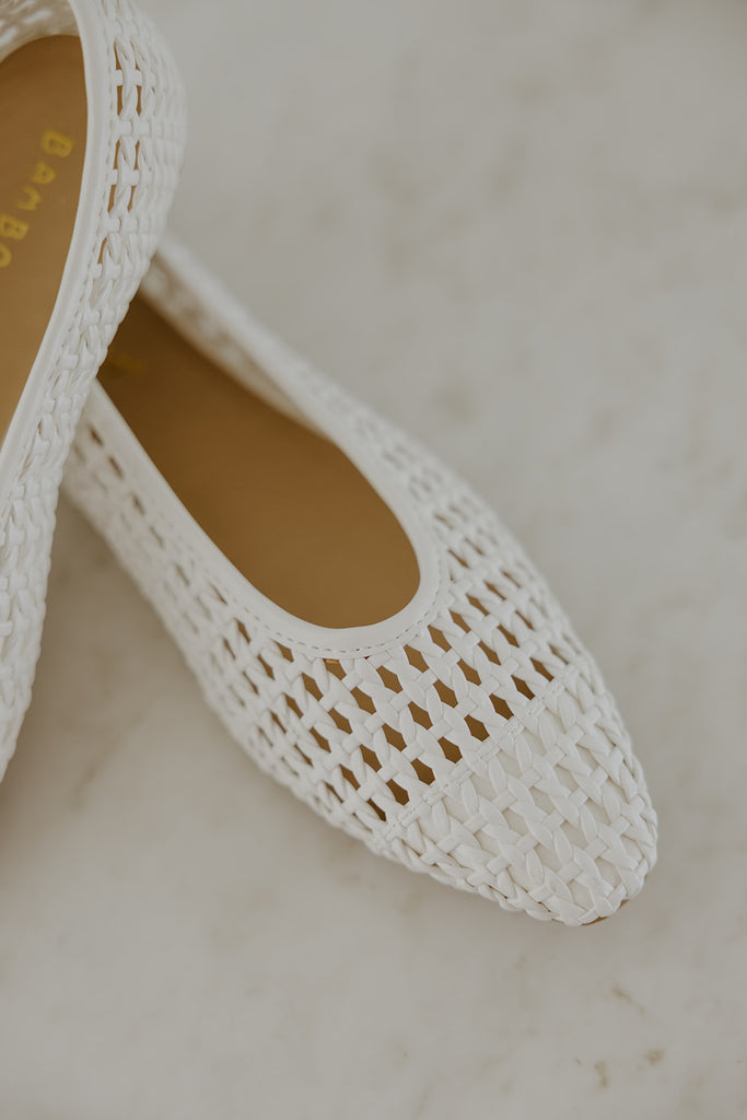 Woven Flat - White