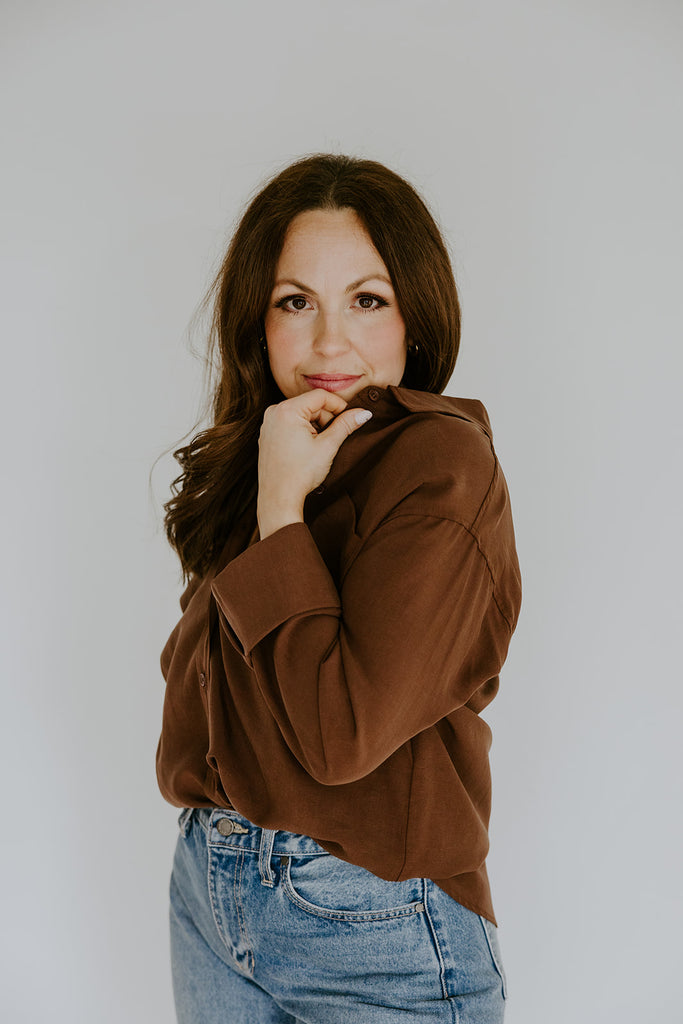 Classic Button Up - Cocoa