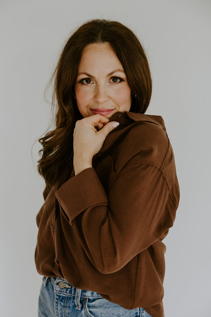 Classic Button Up - Cocoa
