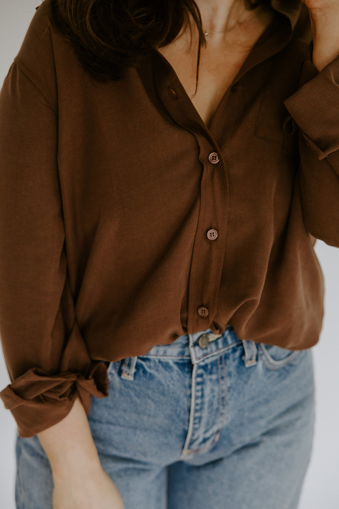 Classic Button Up - Cocoa