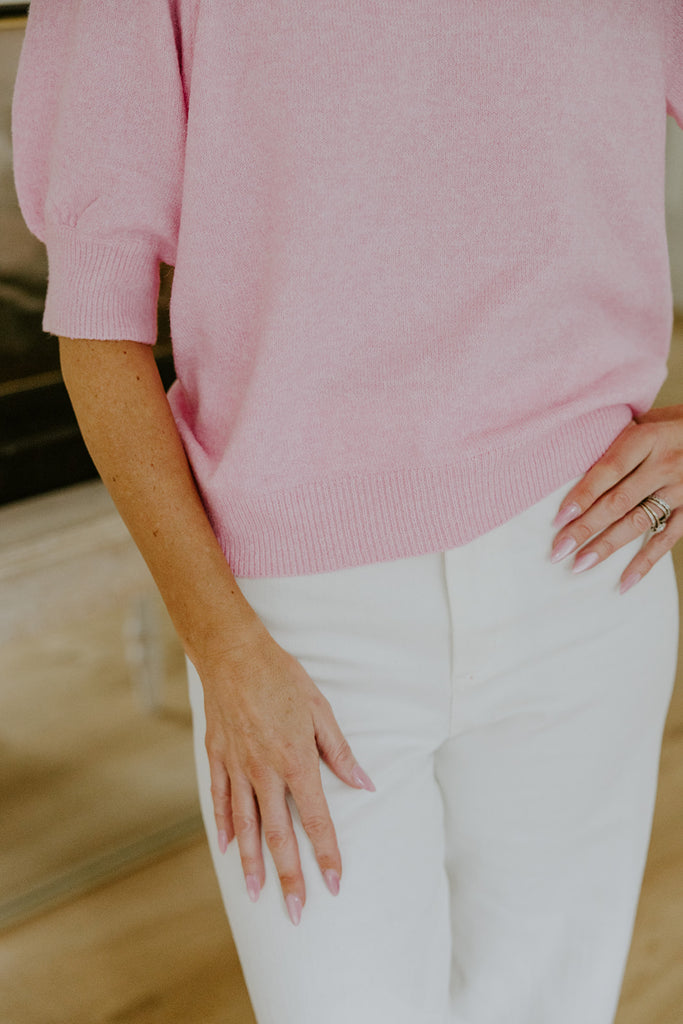 Pull Over Sweater - Pink