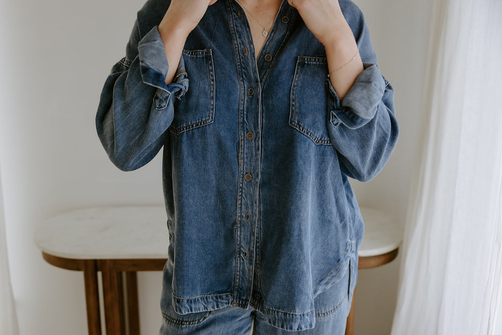 Chambray Button Up Shirt