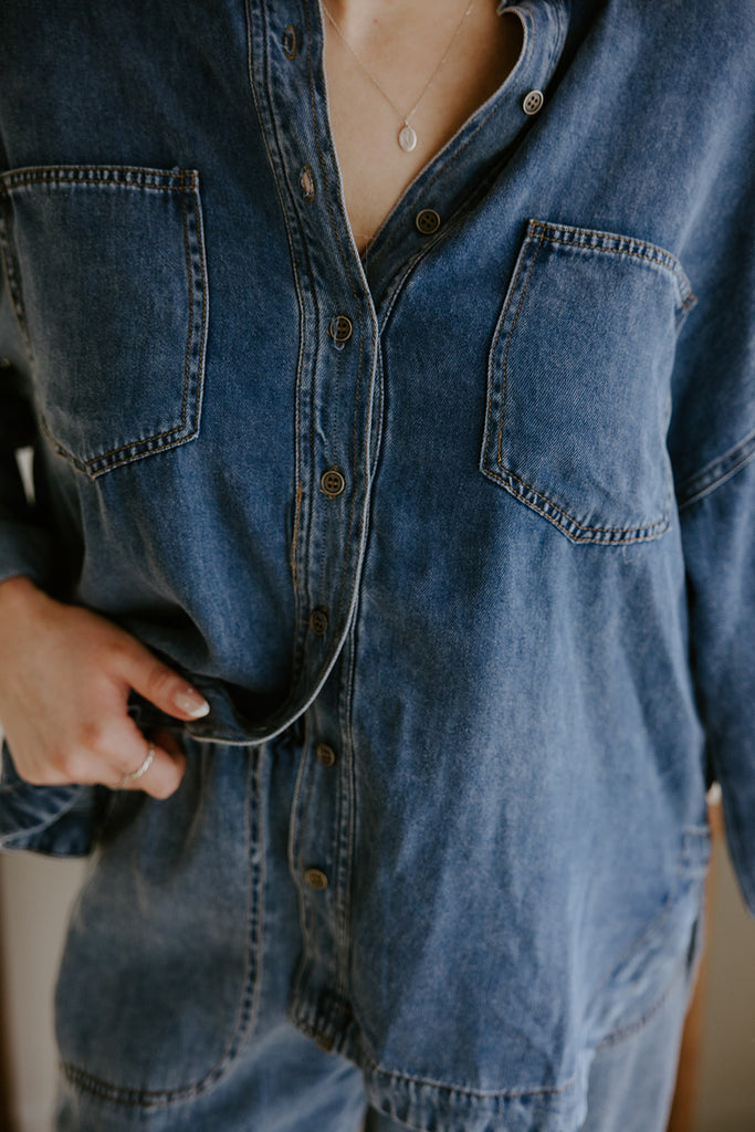 Chambray Button Up Shirt