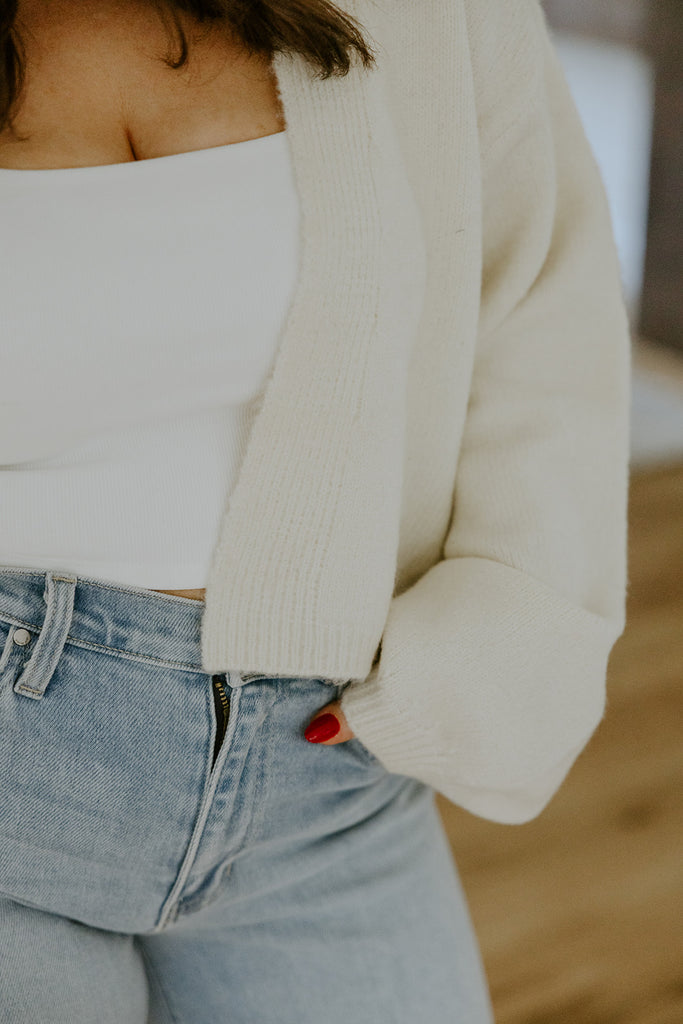 Cozy Topper Sweater - Ivory