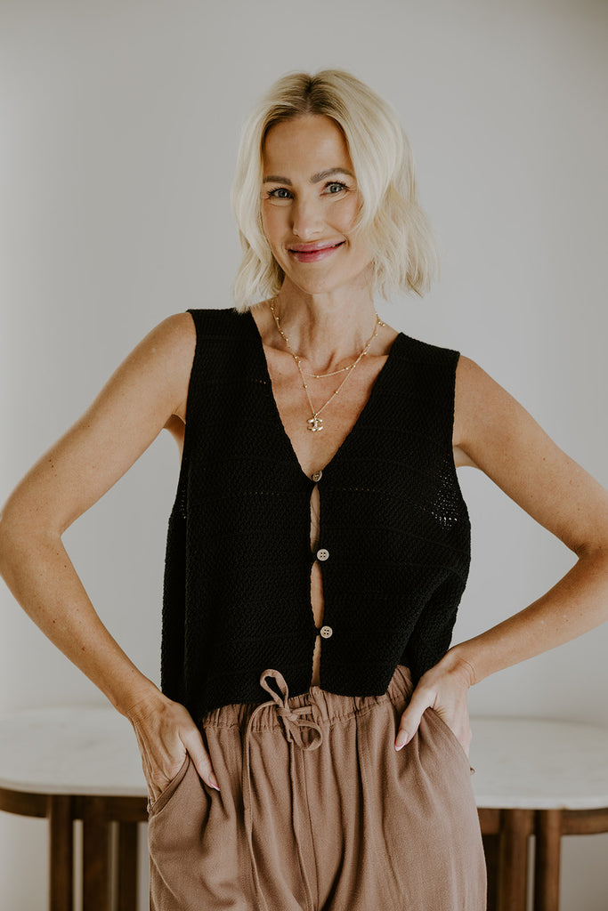 Linen Pant With Straight Leg - Cocoa