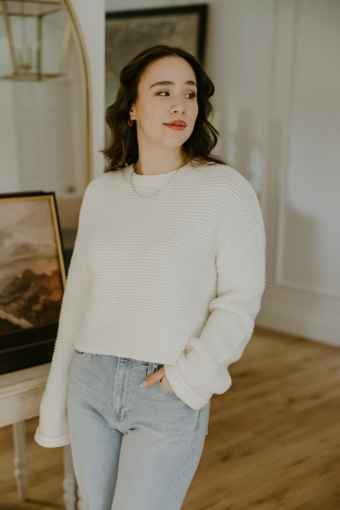 Crochet Sweater - Cream