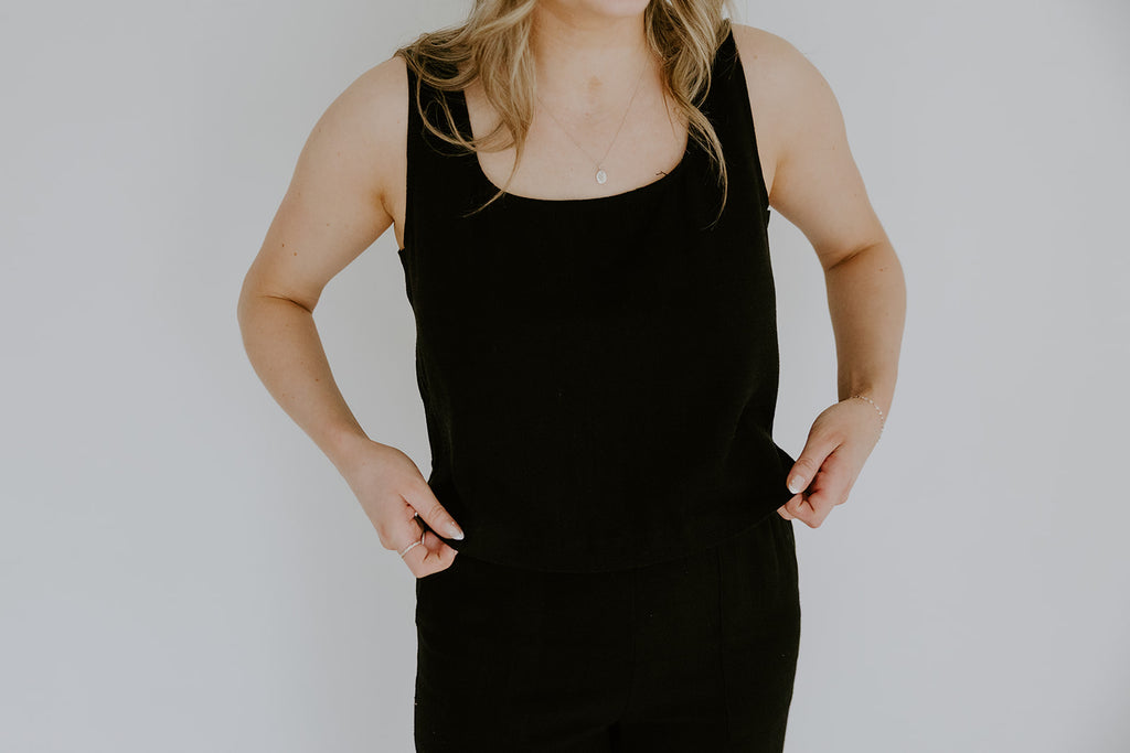 Linen Tank And Pant Set