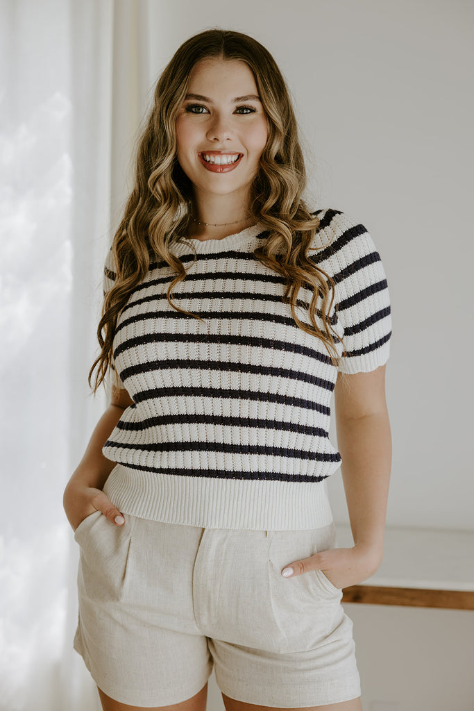Linen Shorts with Pockets - Oat