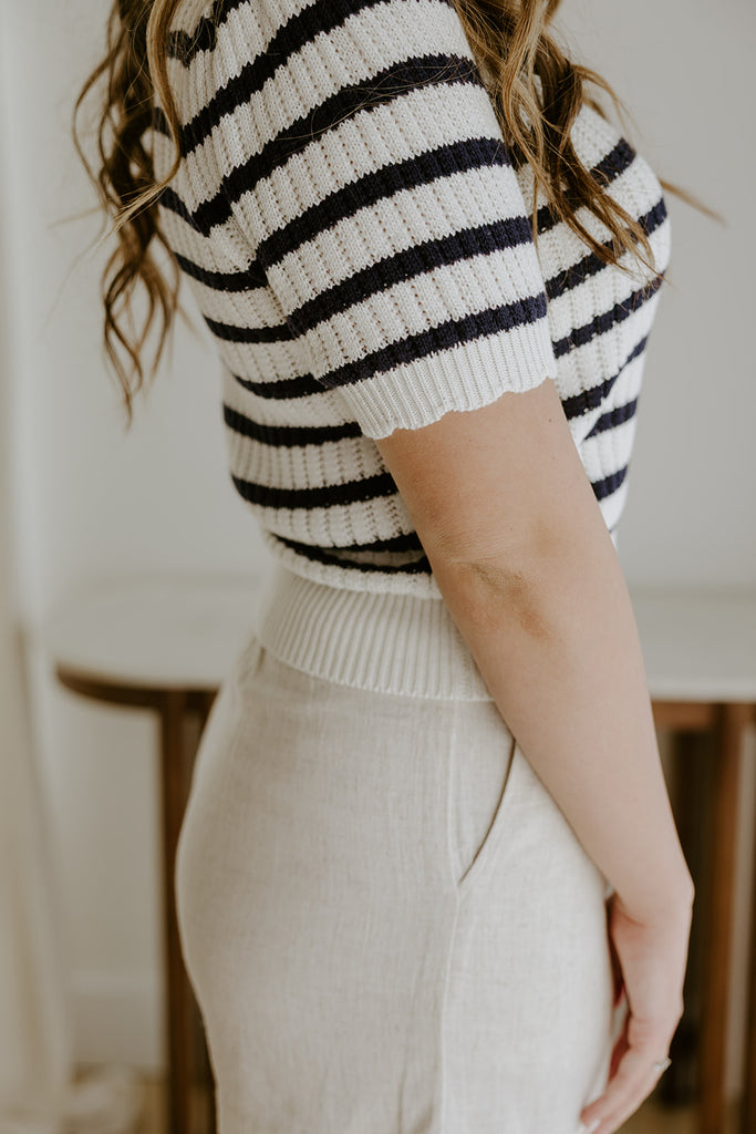 Linen Shorts with Pockets - Oat