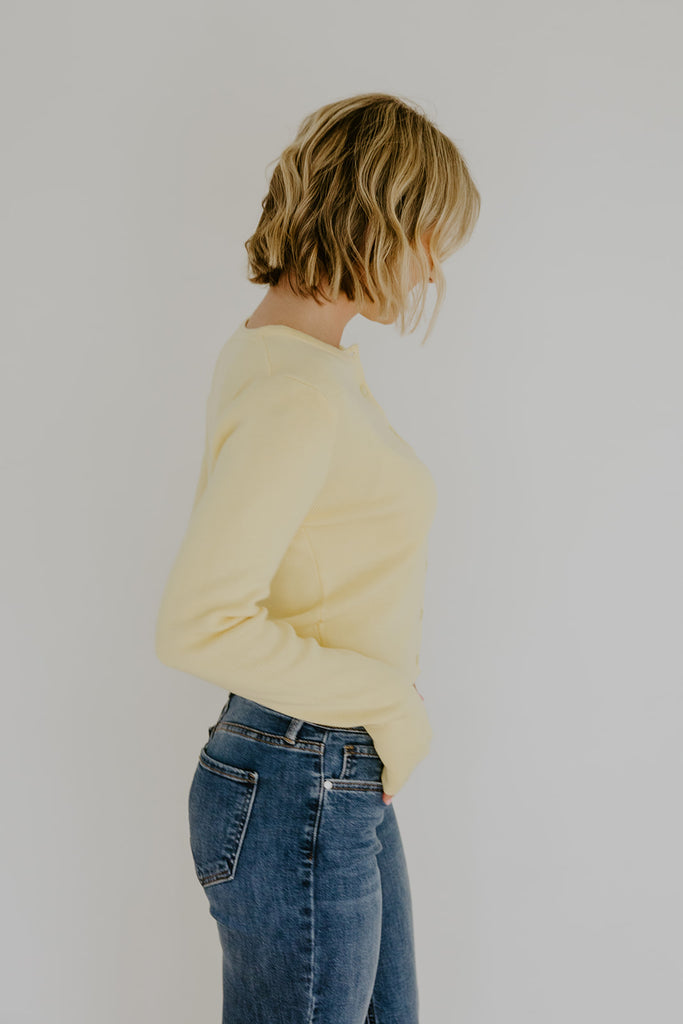 Classic and Simple Cardi - Yellow