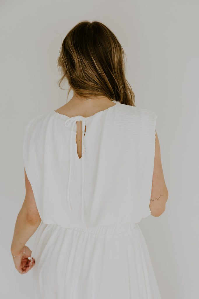 Bubble Top & Skirt Set - White