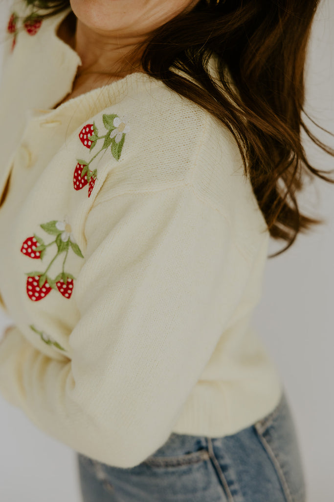Strawberry Cardigan - Yellow