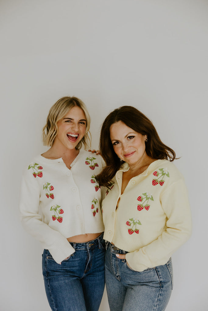 Strawberry Cardigan - Yellow