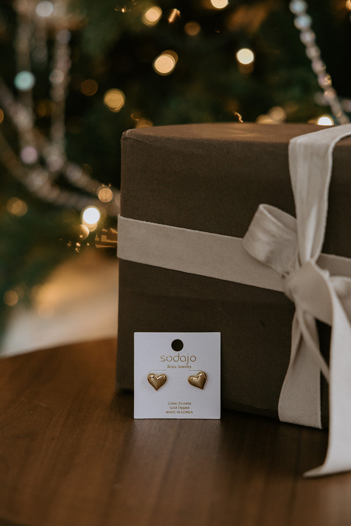 Heart Earrings - Gold