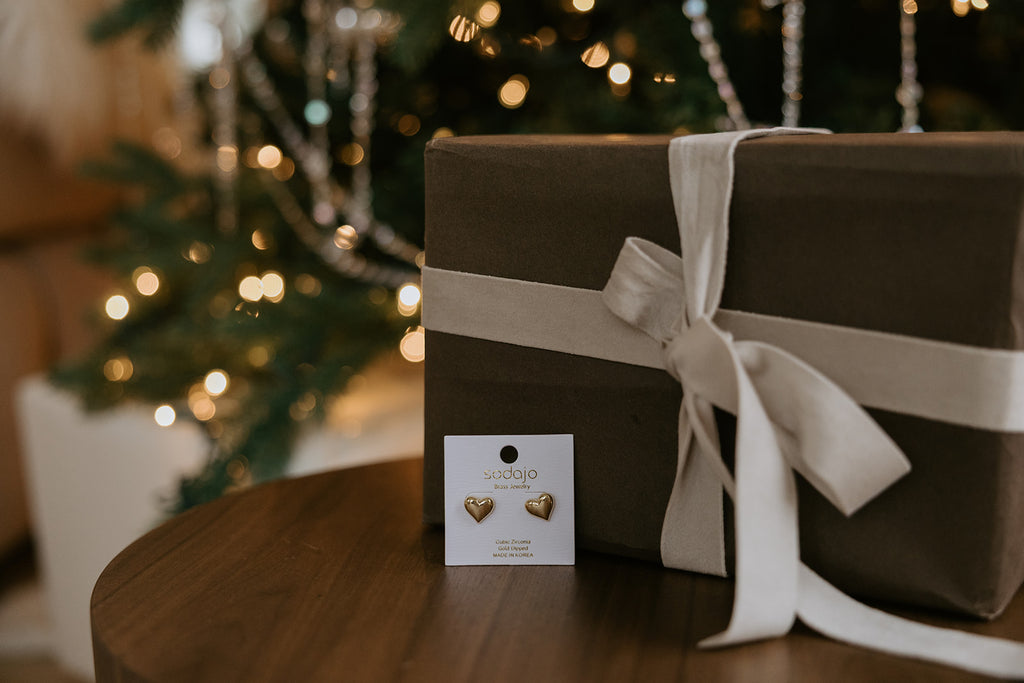 Heart Earrings - Gold