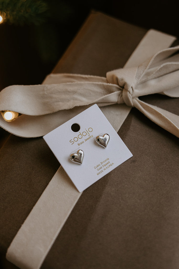 Heart Earring - Silver