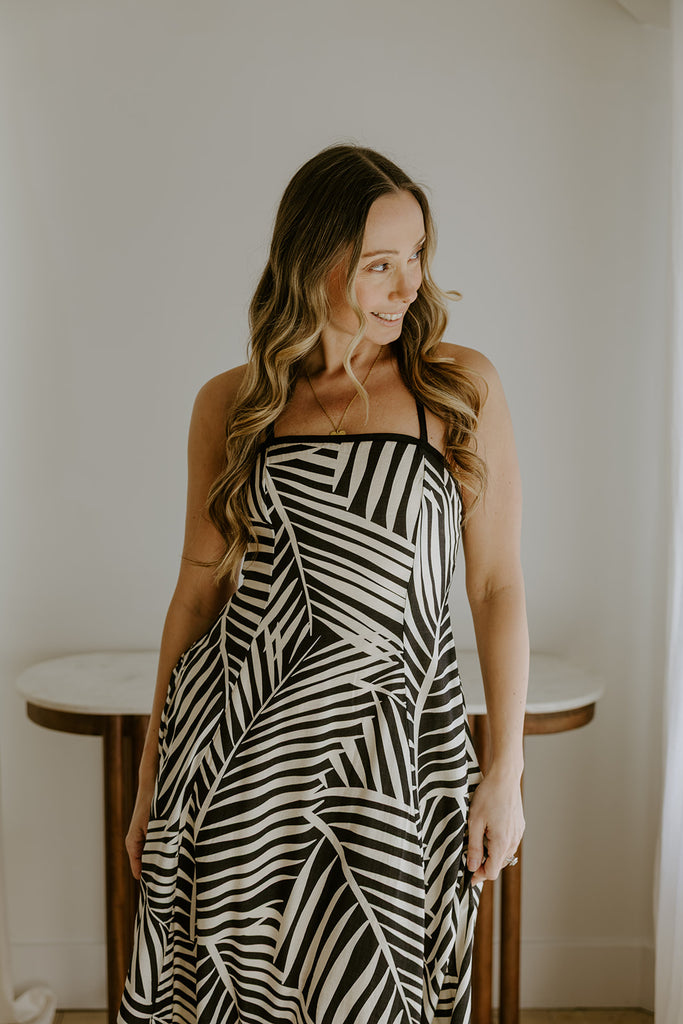 Midnight Fern - Black/Cream