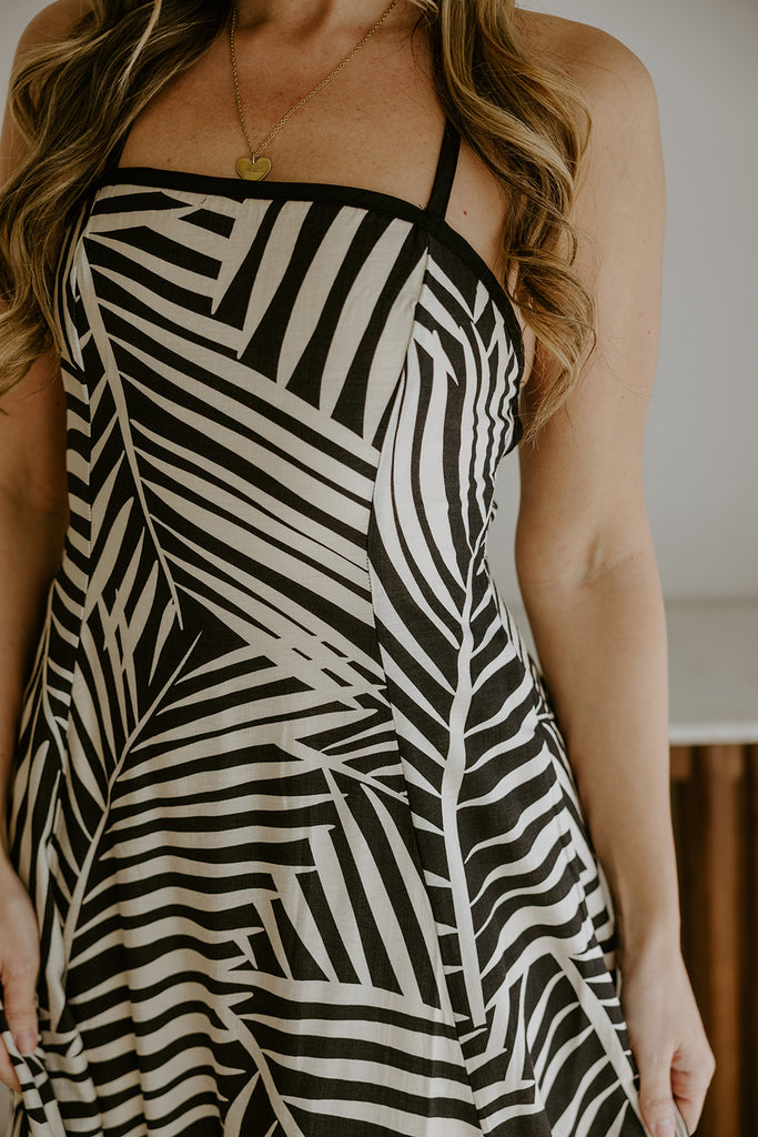 Midnight Fern - Black/Cream