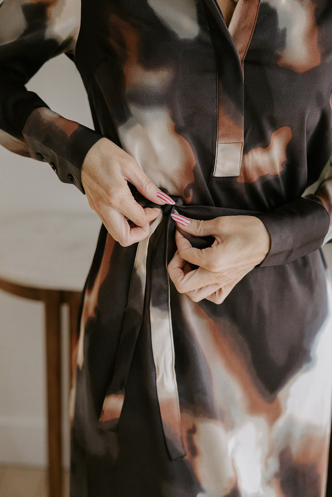 Midnight Winter - Shirt Dress