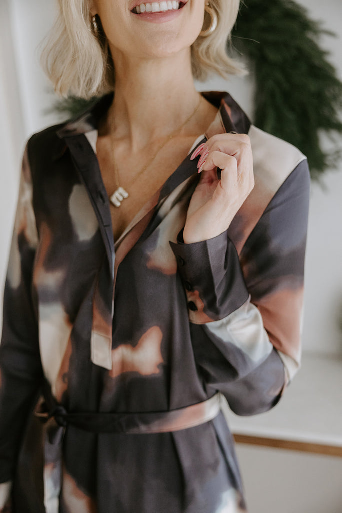 Midnight Winter - Shirt Dress