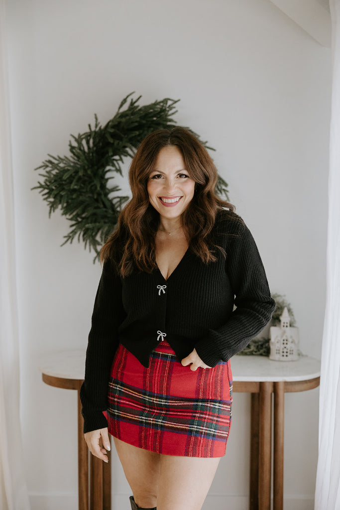 Holiday Plaid Skort