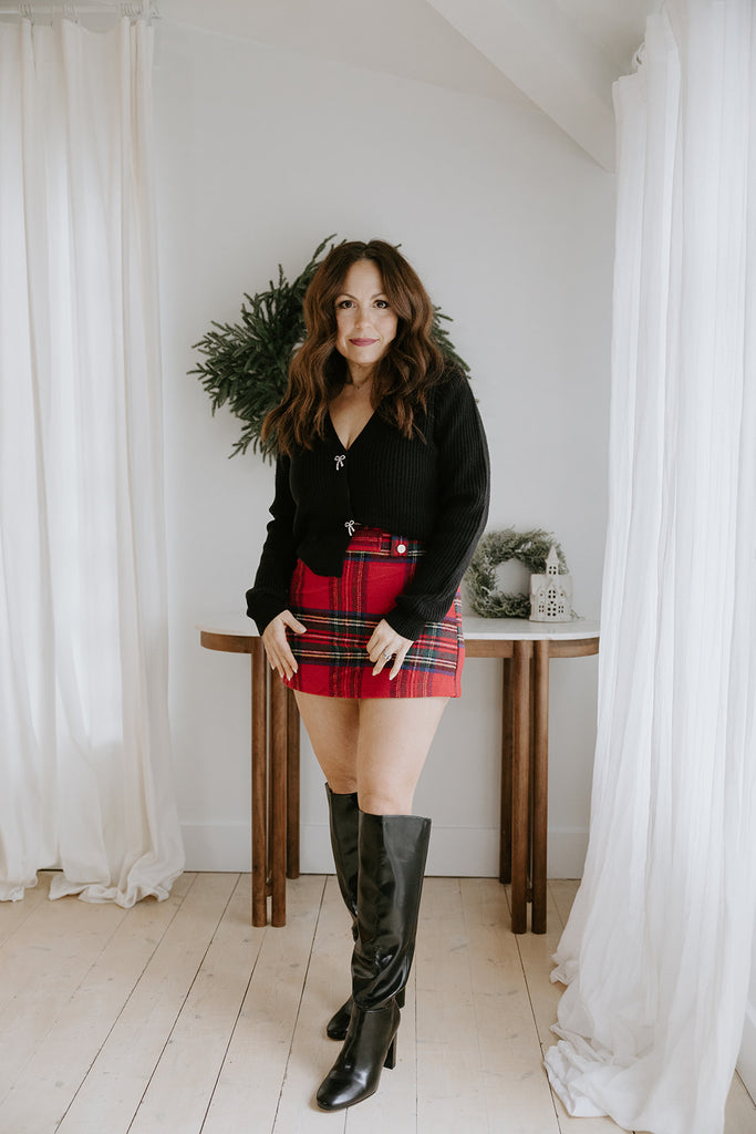 Holiday Plaid Skort