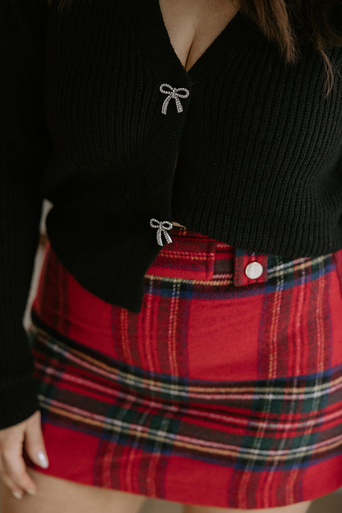 Holiday Plaid Skort