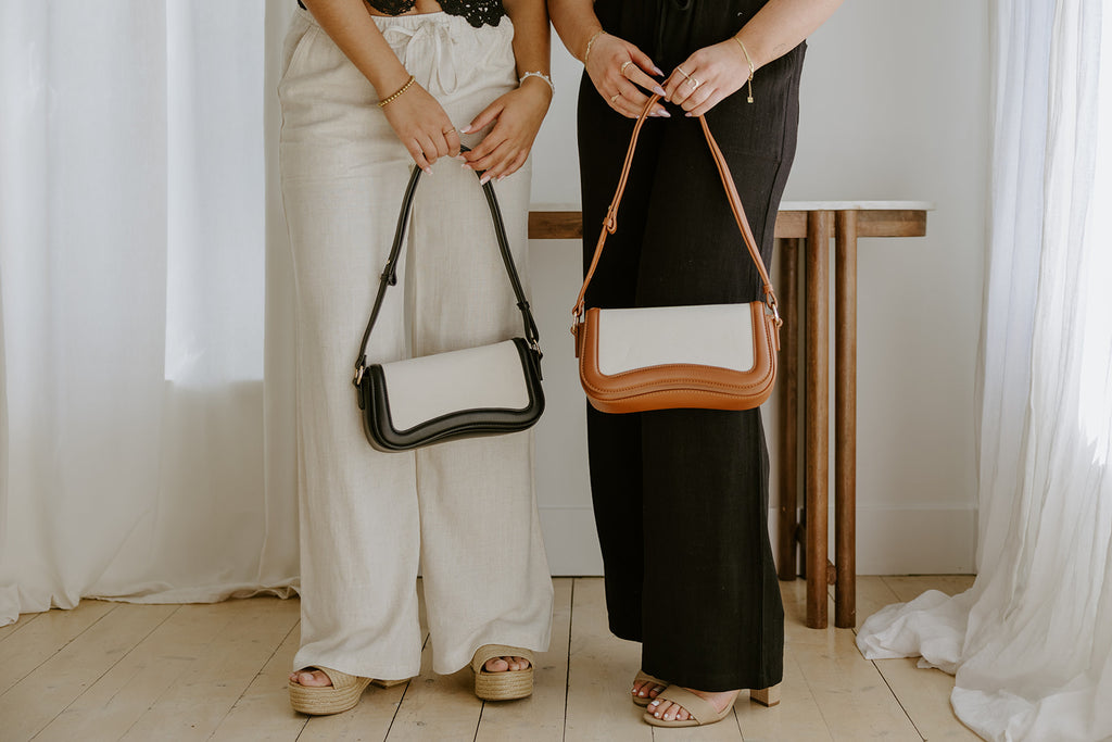 Canvas Shoulder Bag - Black