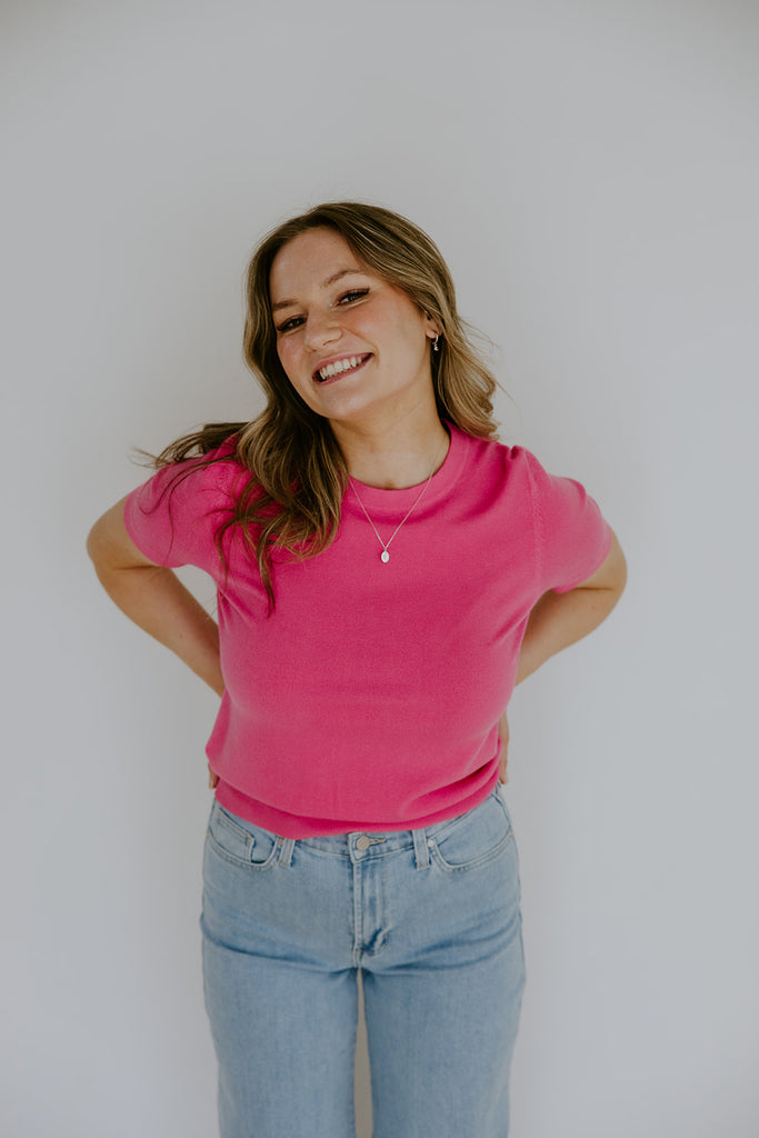 The Foundation Sweater - Fuchsia