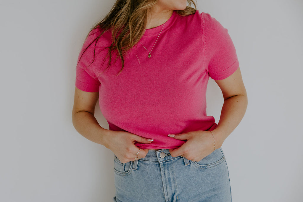 The Foundation Sweater - Fuchsia