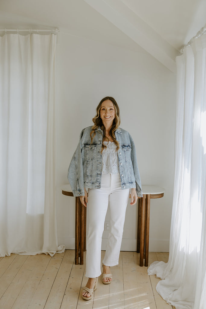 Oversized Washed Denim Jacket
