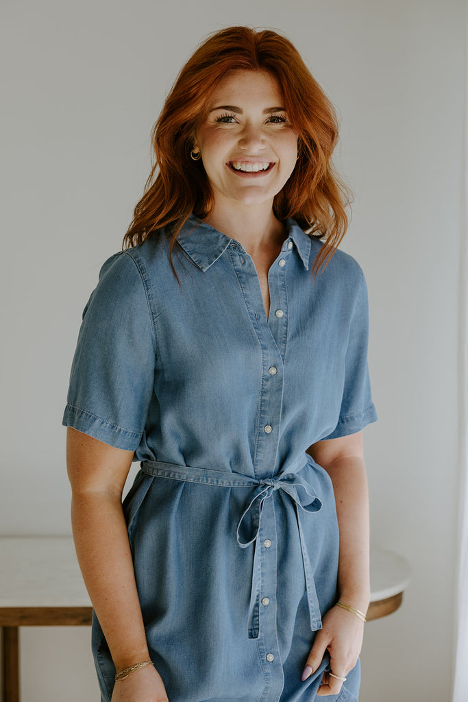 Short Tencel Shirt Dress