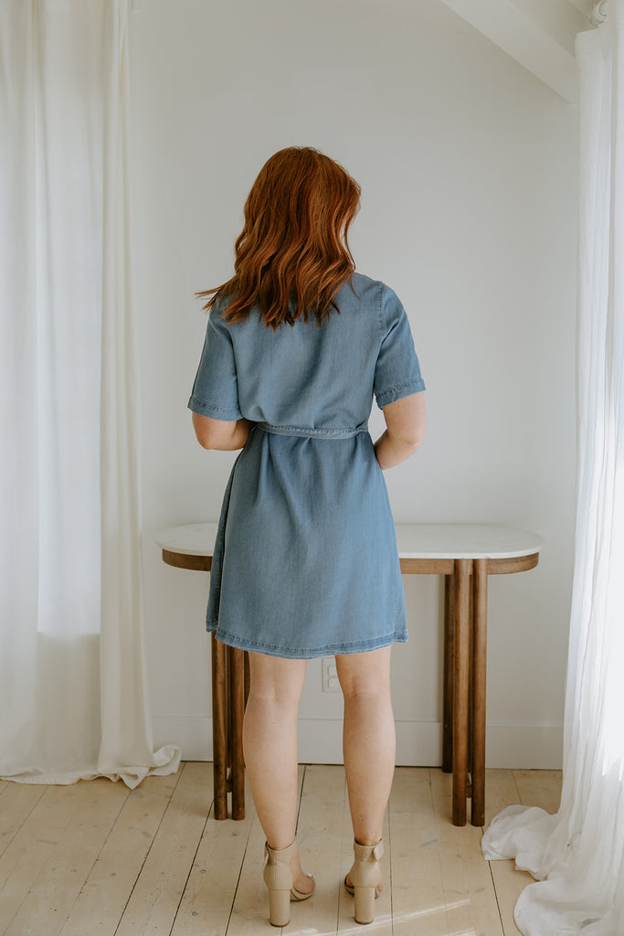 Short Tencel Shirt Dress