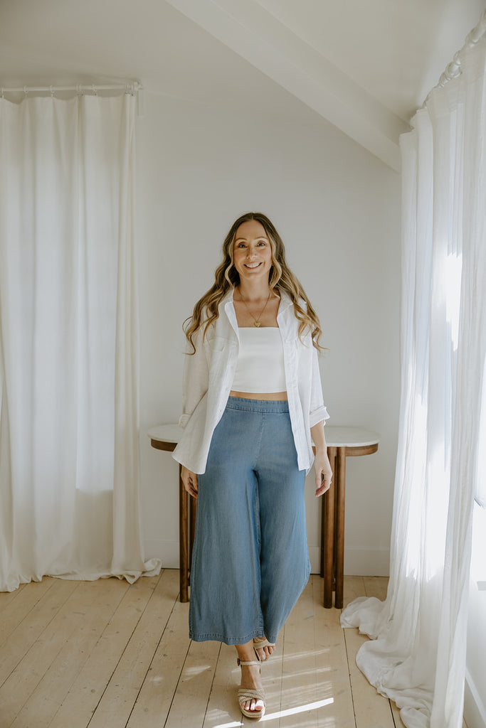 Wide Leg Tencel Culotte
