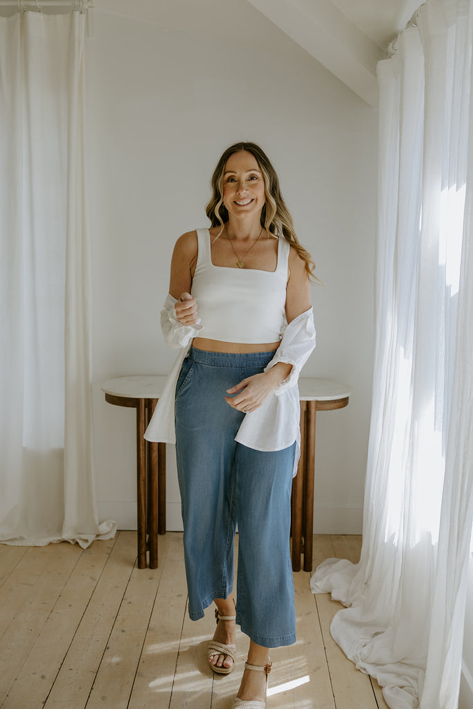 Wide Leg Tencel Culotte