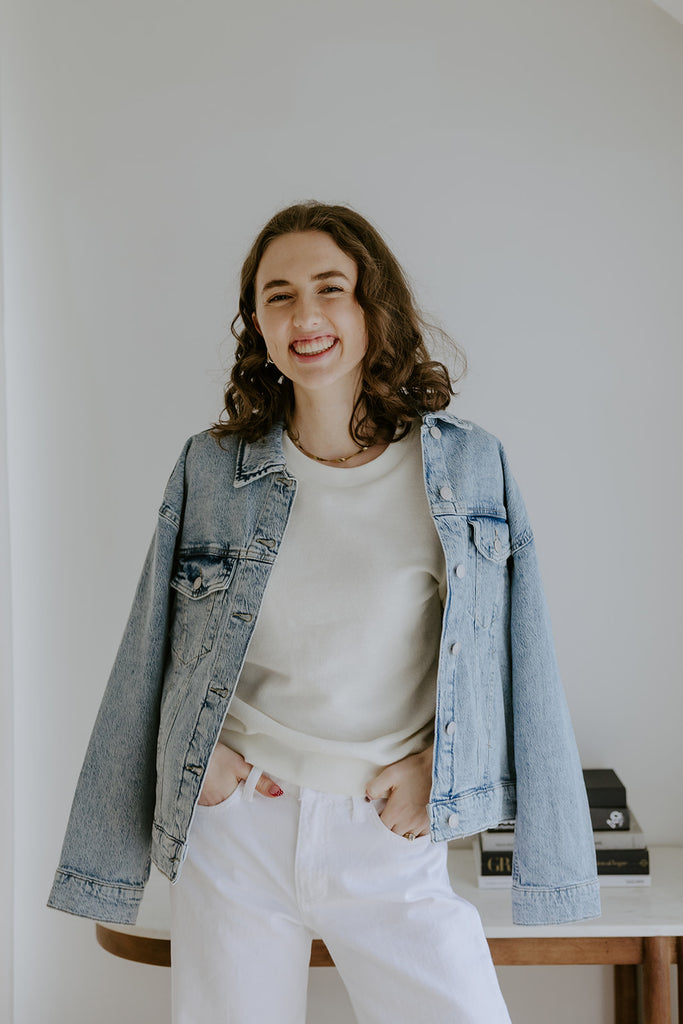 Oversized Washed Denim Jacket