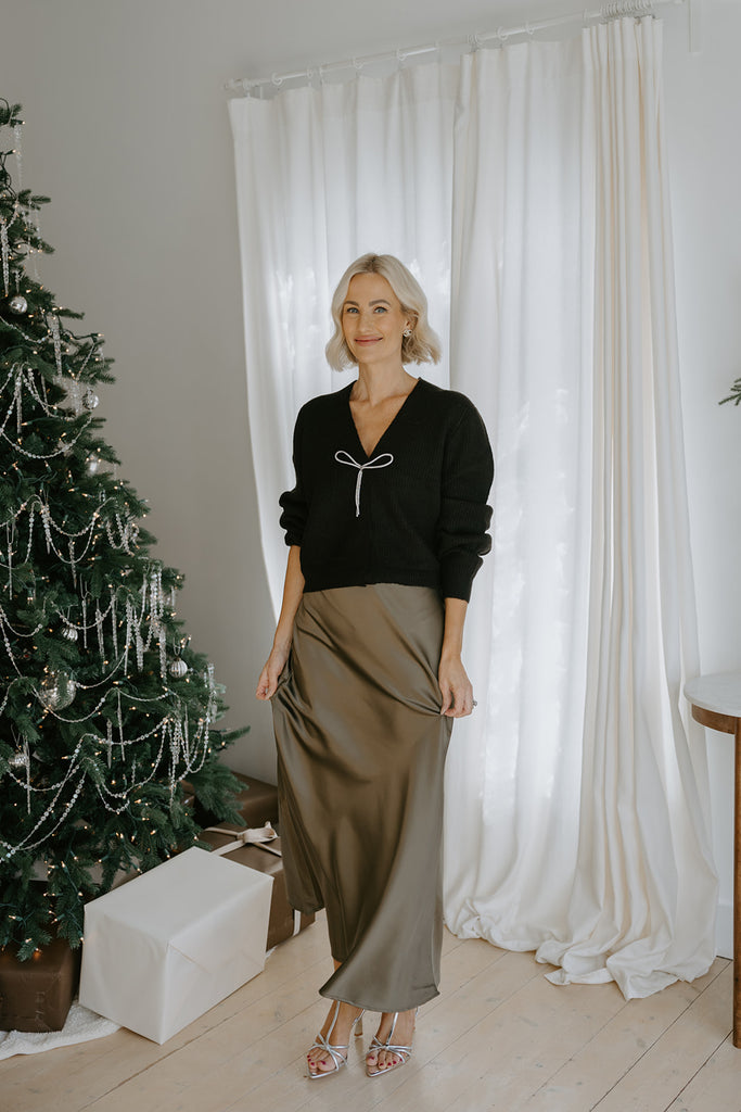 The Holiday Cardigan - Black