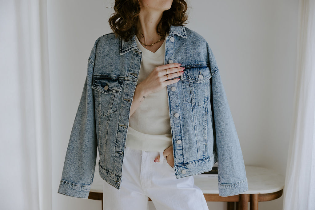 Oversized Washed Denim Jacket