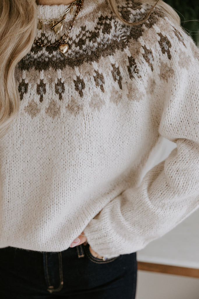 Fair Isle Sweater - Ivory