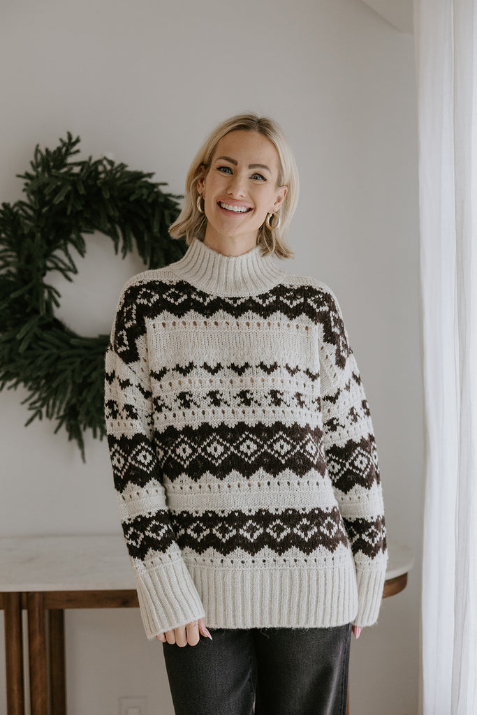 High Neck Winter Pullover - Torte