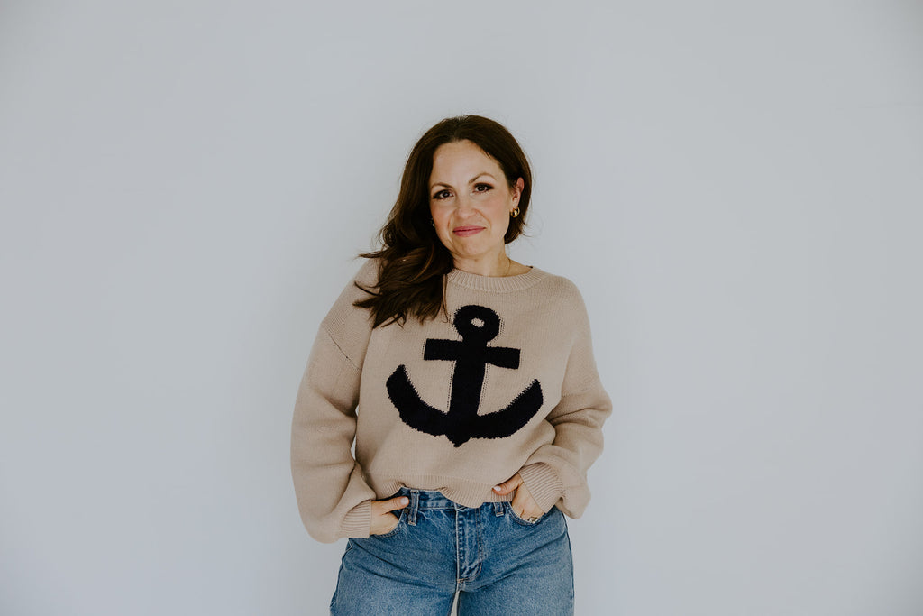 Anchor Sweater - Taupe