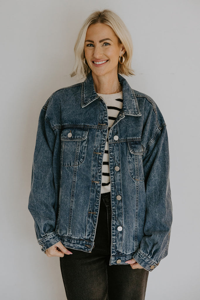 The Perfect Denim Jacket - Dark