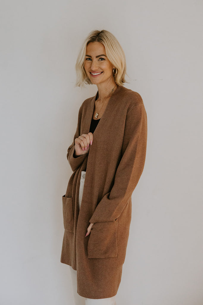 Open Cardigan with Pockets - Mousse