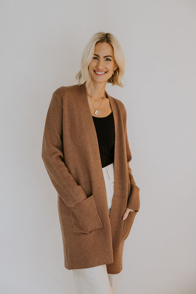 Open Cardigan with Pockets - Mousse