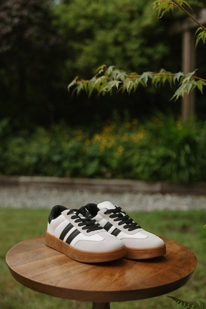 Classic Athletic Sneaker - Beige/Black
