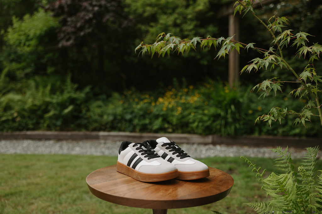 Classic Athletic Sneaker - Beige/Black