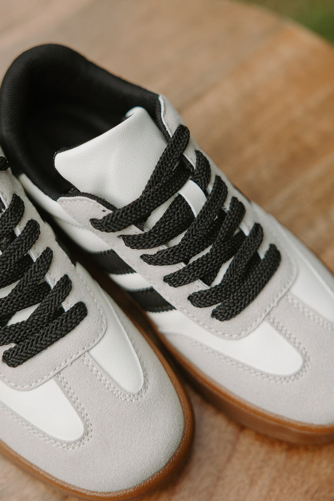 Classic Athletic Sneaker - Beige/Black