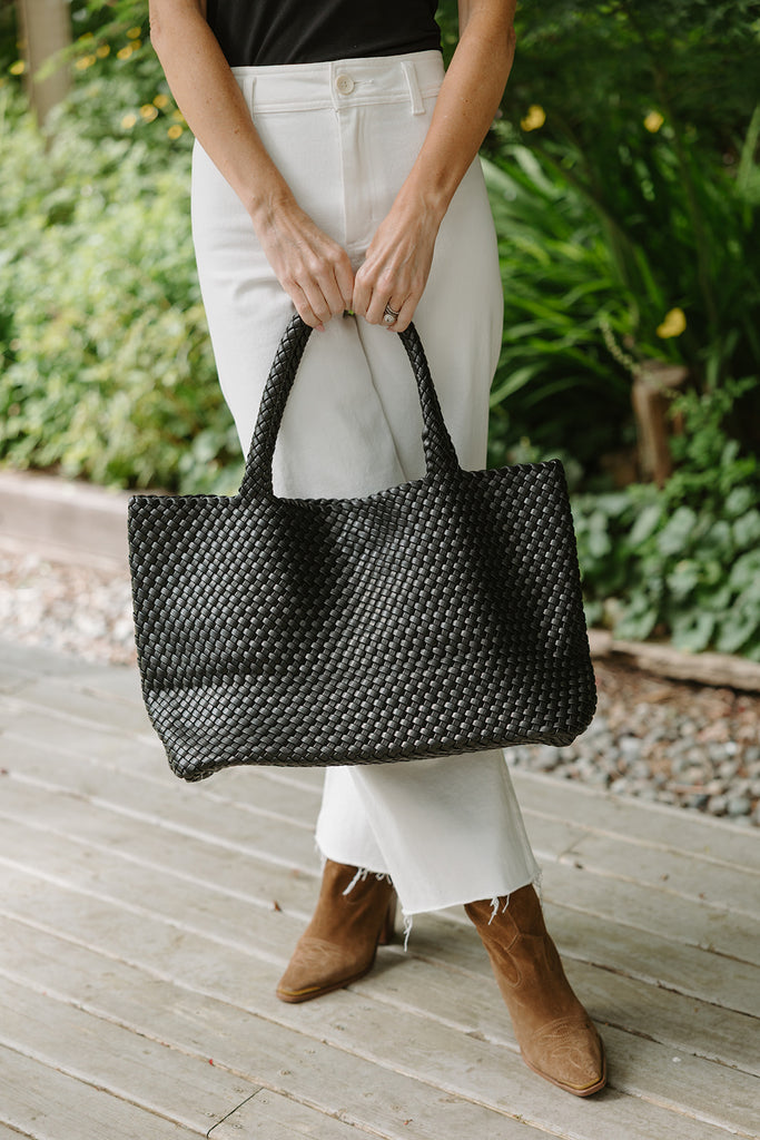 Large Woven Bag - Black